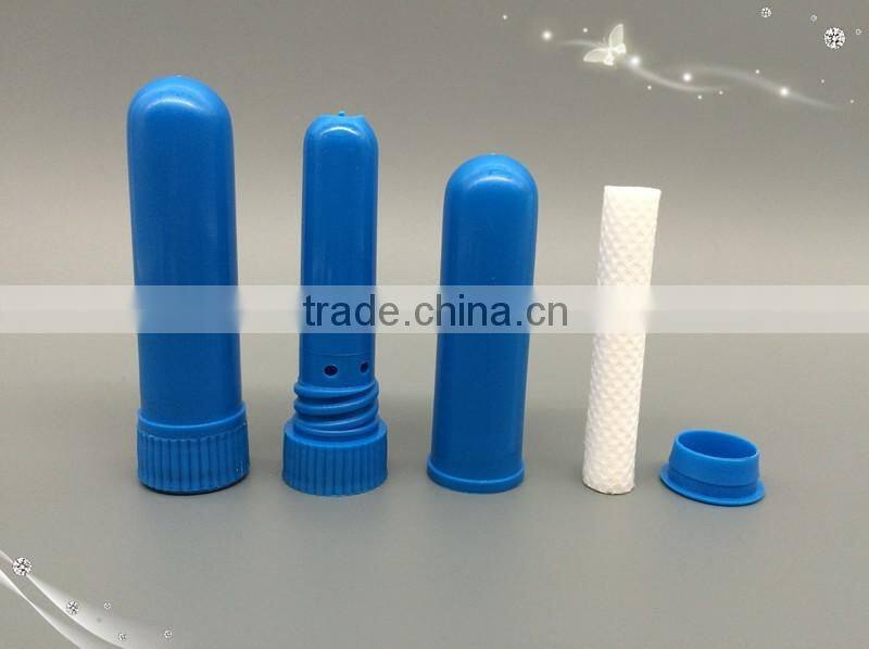 High quality blank Nasal Inhaler sticks, Nasal inhaler sticks with high quality cotton wick, 8 colors nasal inhaler blank
