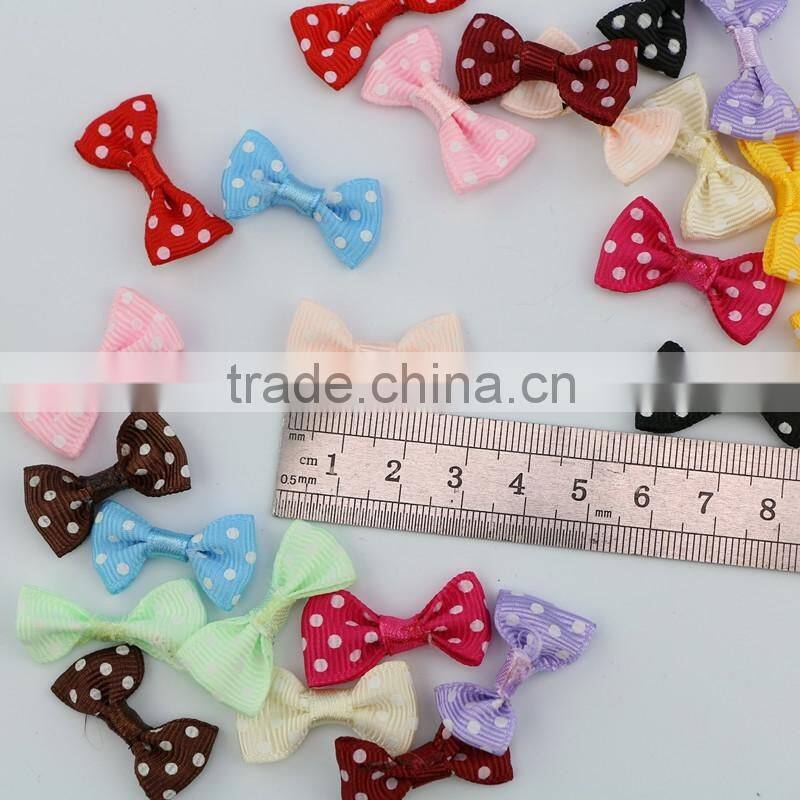 Wholesale fancy handmade gift bows package bows polka dots grosgrain ribbon bow