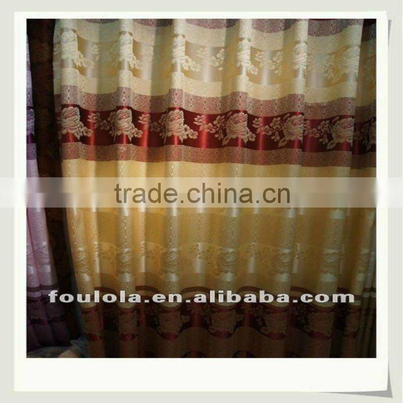 Latest Polyester Yarn Dyed Sheer Curtain Material