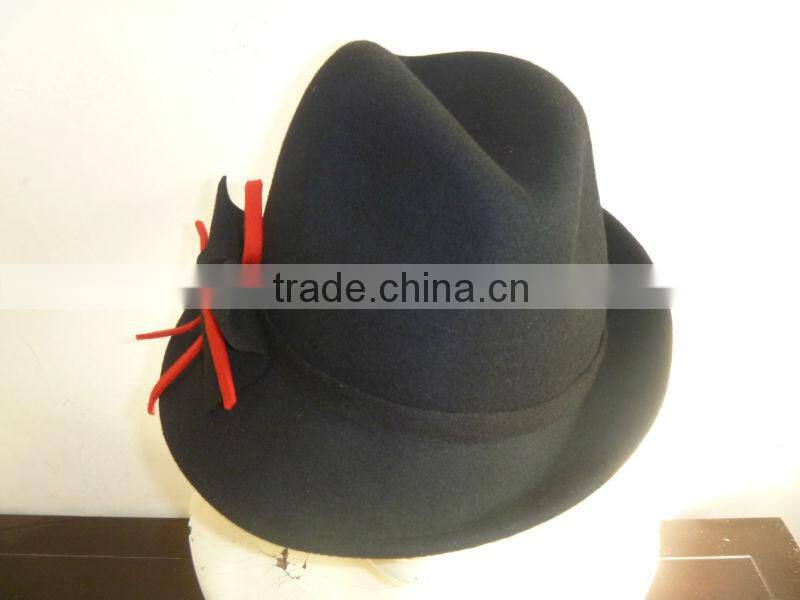 Fashion casual ladies' hats, fedora hats for ladies
