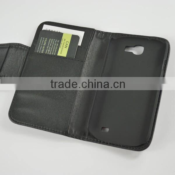 2014 Wholesale leather flip case for LG F90 with two credit card slots