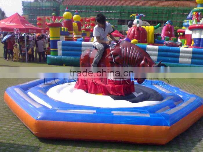 Cheap Price Mechanical Bull Big Inflatable Amusement Park Adult Game Rides