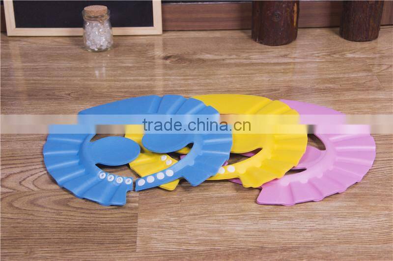 Wholesale Customized EVA Materail Baby Heat Shower Cap, Baby Shampoo Hat