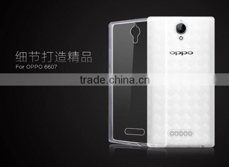 For oppo U3 6607 Ultra Thin Clear Transparent Soft TPU phone cases