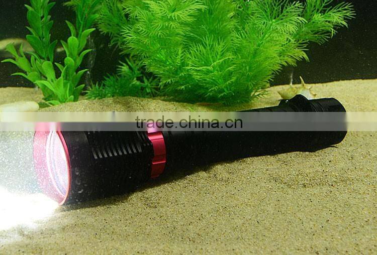 2016 led underwater fishing light DF010 with 1* CREE XHP70 Led light, 1600LM, use 2pc 26650 rechargeable Battery!