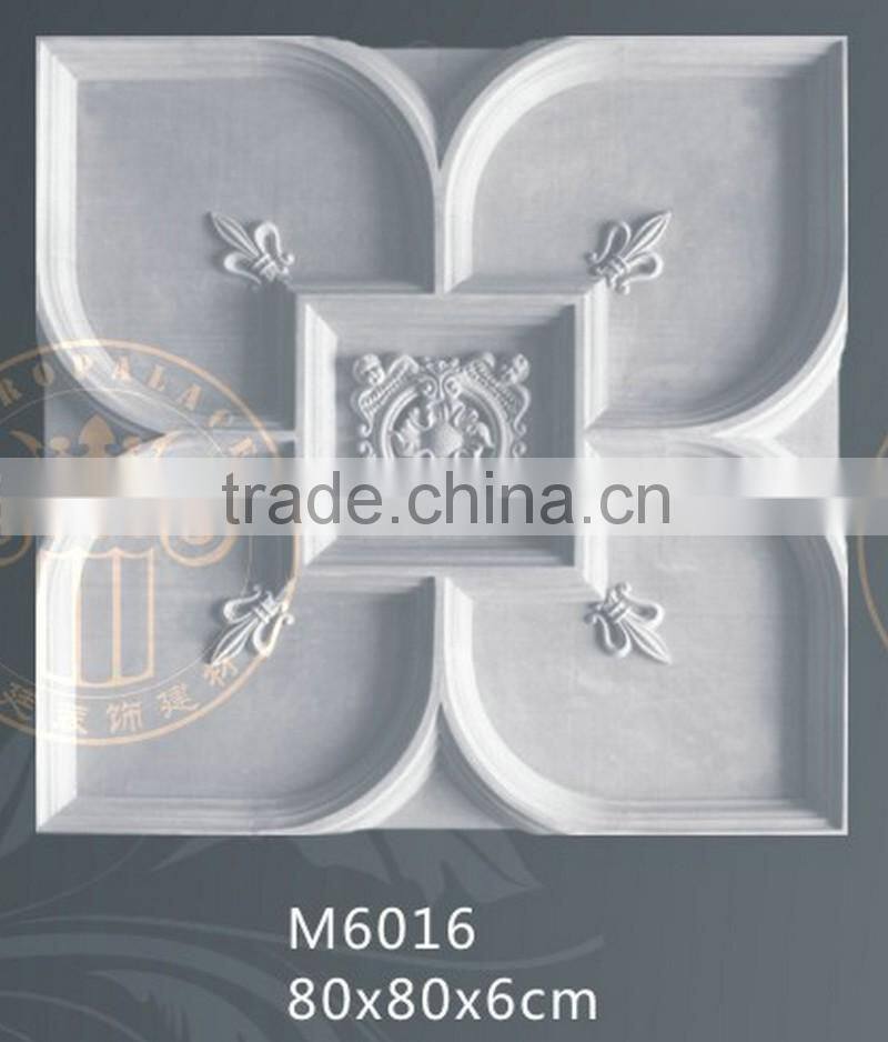 Four Leaf Clover shape carving PU ceiling medallion/Home&Interior decoration/building material