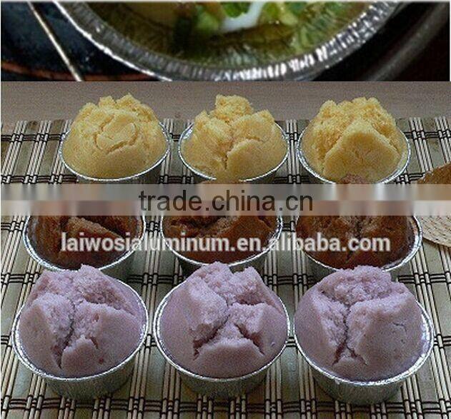 small size round shape disposable aluminum foil ashtrays