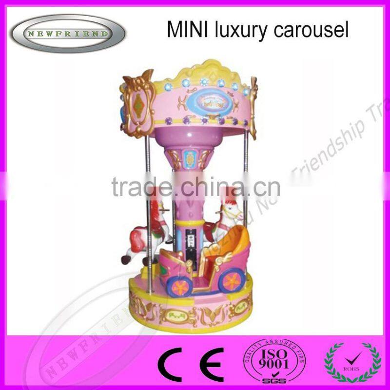China outdoor amusement rides carousel mini merry go round with high quality