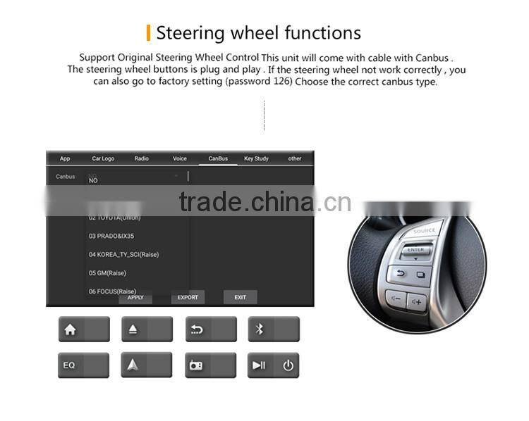 Cheap 7 inch Android 5.1.1 OBD2 Black colored car dvd GPS navigation for Nissan X Trail Qashqai 2014 2015