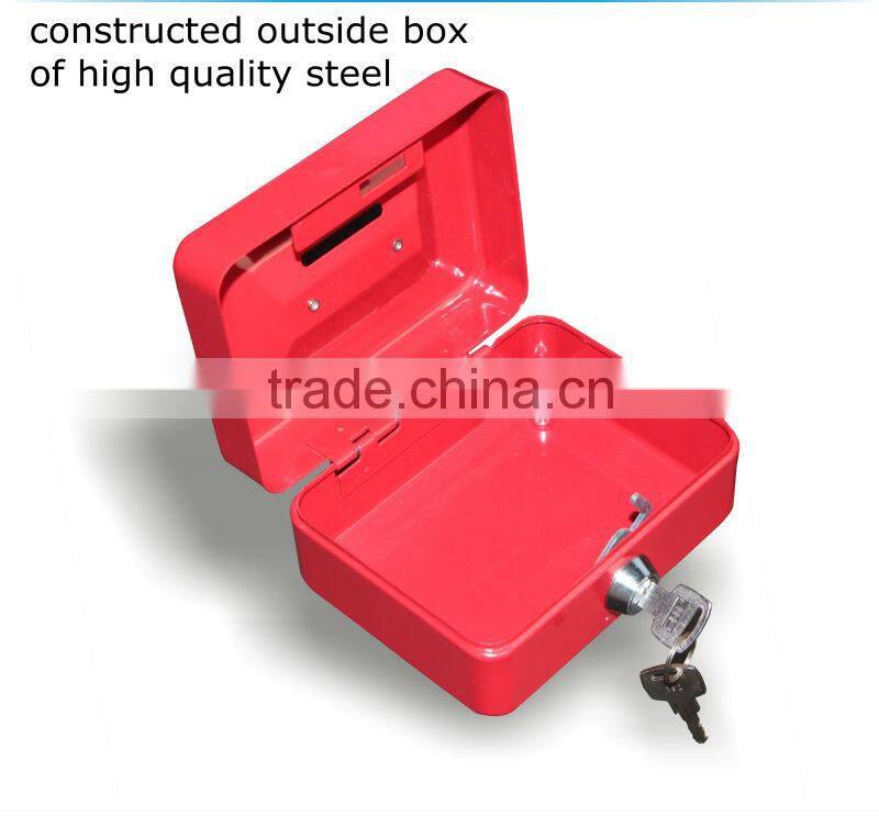 metal small money cash box with slot