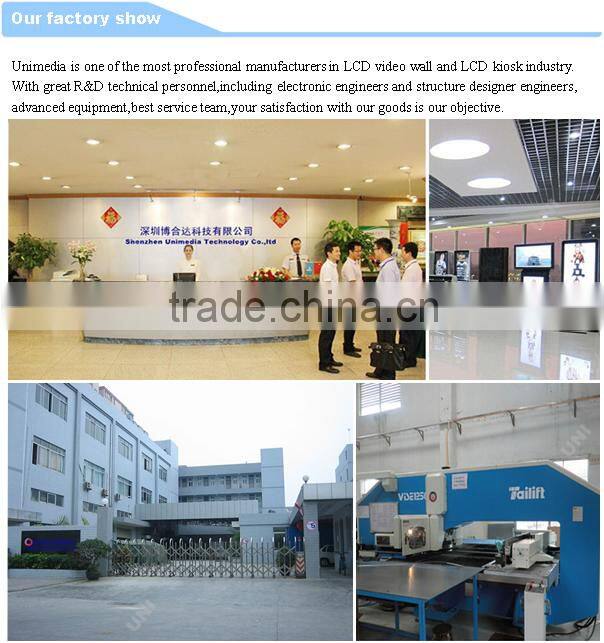 HD 46 inch Ultra narrow bezel LCD monitor video wall display for monitoring