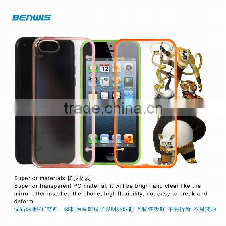 2014 newest product hybrid case for Apple iPhone 5C Paypal accepted, small order accepted