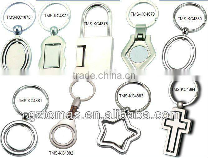 Hot sale Brand OEM round shaped custom metal keychain