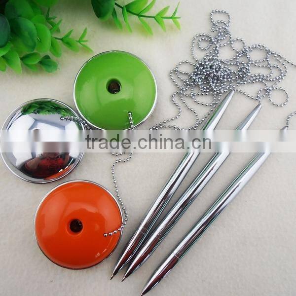 Promotional Creative Bank Counter Chain Ballpoint Pen Print Logo ZTT-1027