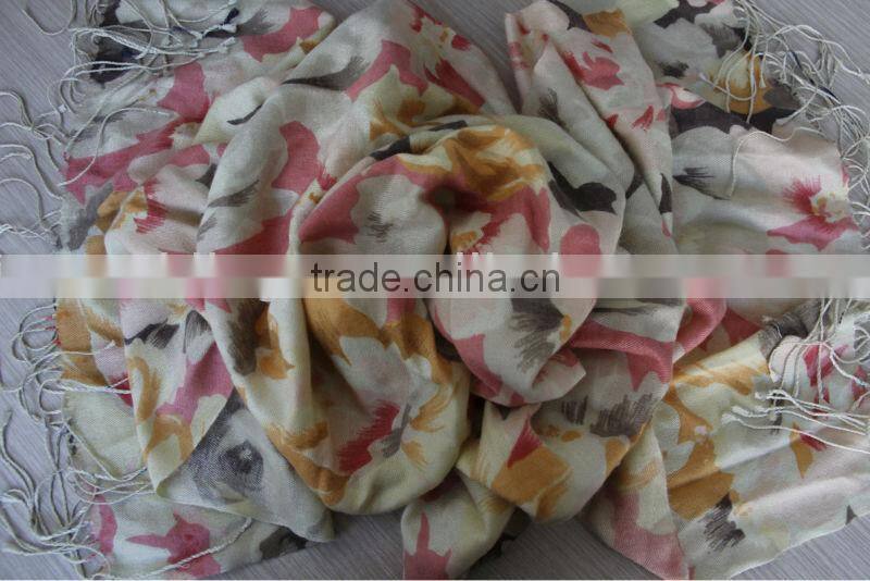 100%wool digital printed scarf scarves shawl