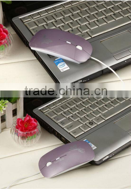 1200 dpi scalable cute and lovely schoolgirl notebook game mouse cable4 color optional