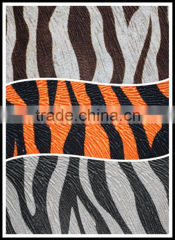 100% polyester cotton Fringe New Style China linen Textiles Christmas Flocked Spray Print Fabric