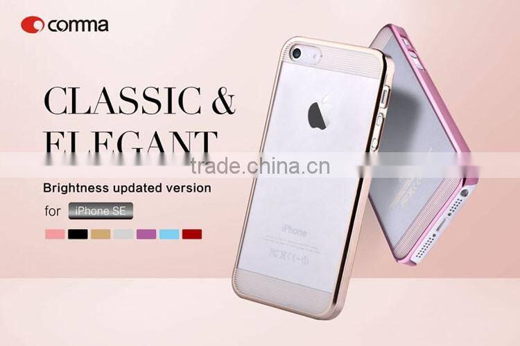 Anti-scratch and Shock Resistance PC Transparent Phone Cover Case For iPhone 5 SE 6 6S Plus