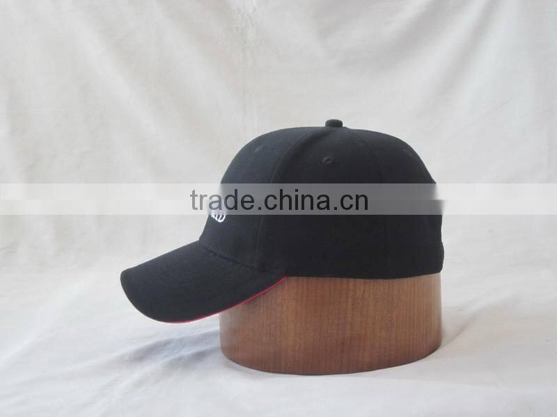 100% cotton flat embroidery curved bill baseball cap