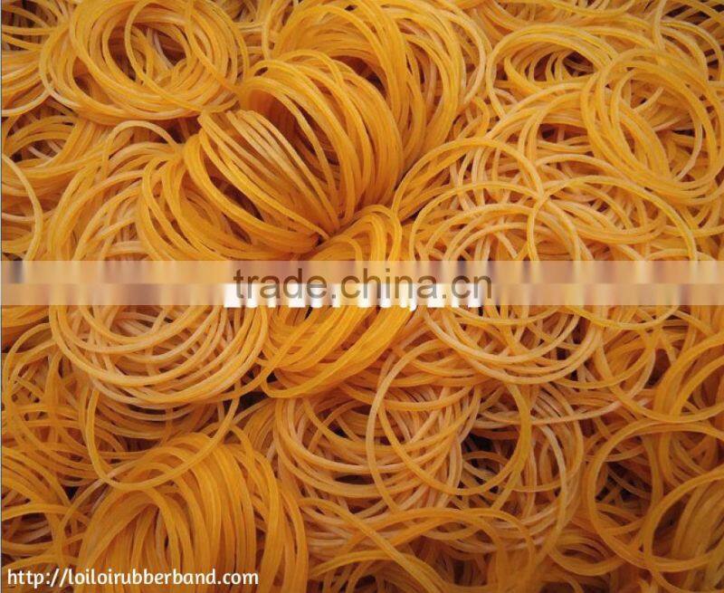 4cm Brown natural Elastic Rubber Band / Promotional Customized Latex rubber band for packaging and vegetable