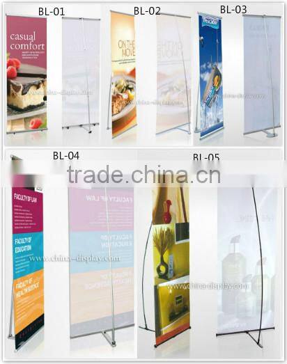 Durable Aluminum Stand PVC Digital Printing Flex L Banner Stand