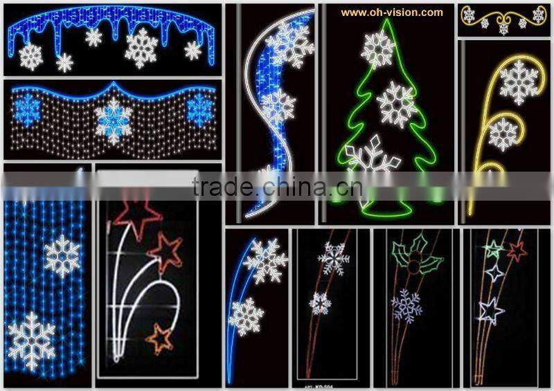 hot sell led snowflake motif lights