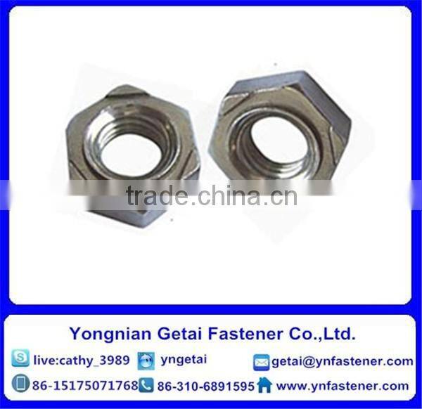 hot dip galvanizing DIN928 DIN929 hexagon weld nuts