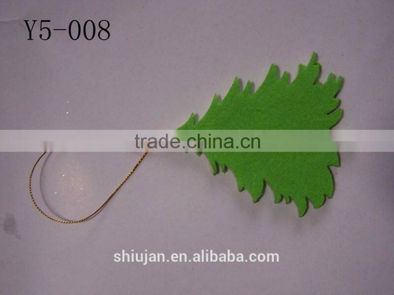 Laser cut felt /cotton decoration with string