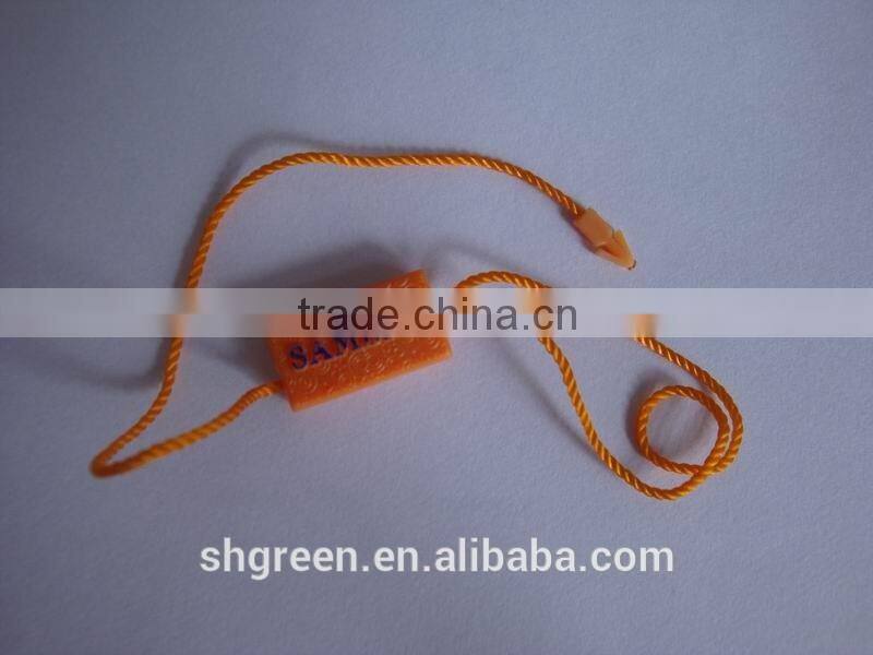 Custom brand plastic string tags