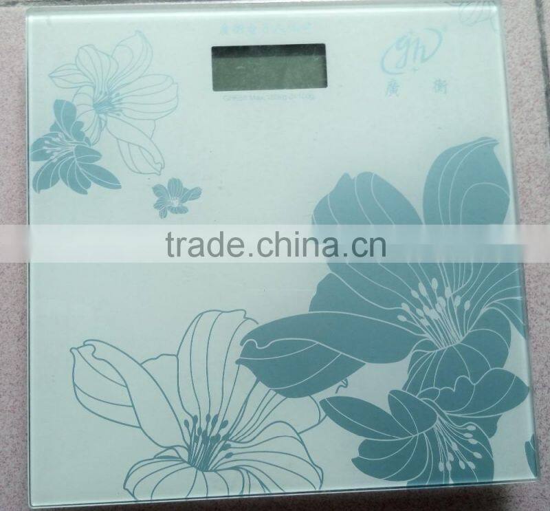 2016 Hot Sale Digital Bathroom Scale / body weighing balance scale
