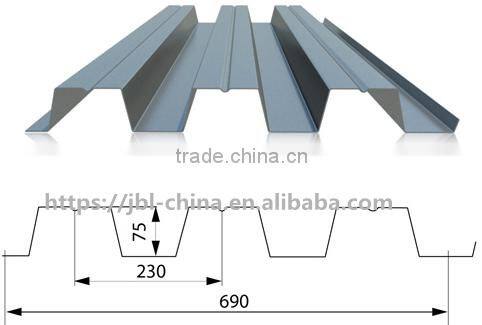 High performance color steel floor deck roll forming machine PLC control system machinery