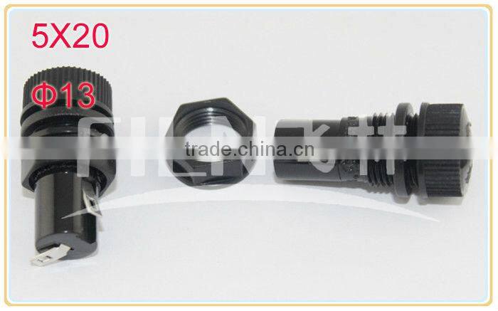 250VAC 10A black bakelite mini auto fuse holder for 5x20mm fuse