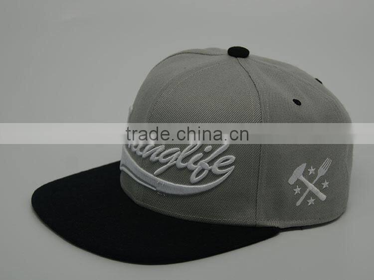 Newest design high quality 3D embroidery custom snapback caps snapback