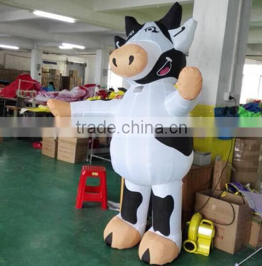 Hola inflatable mascot costume/inflatable cow costume/mascot costume