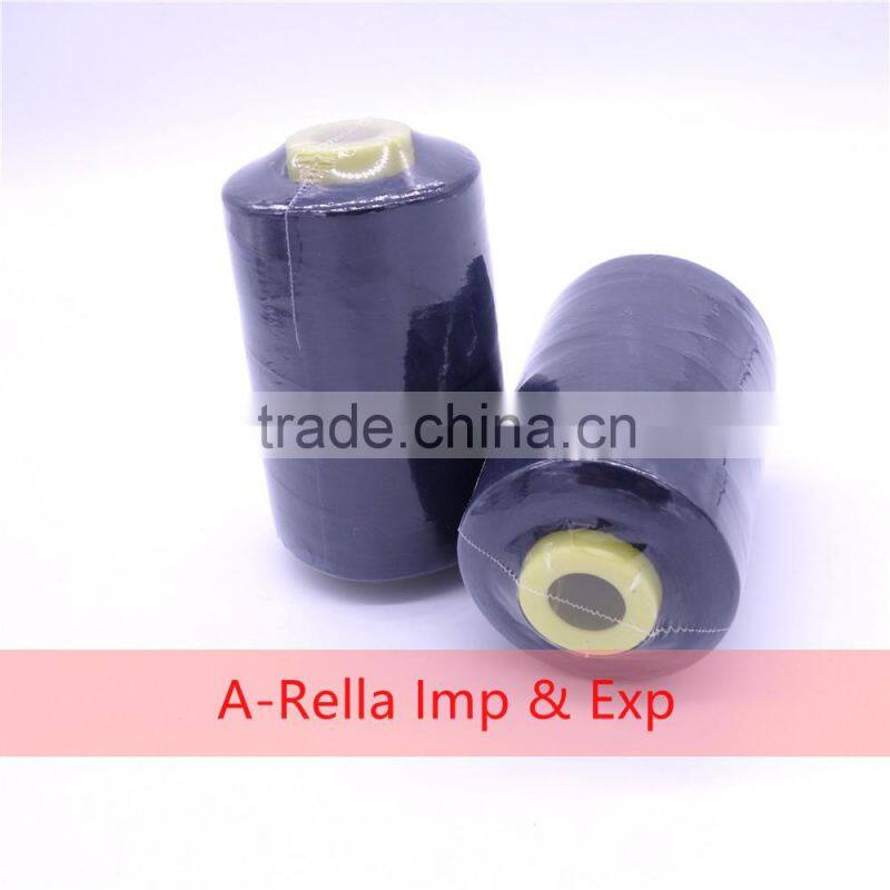 spun polyester sewing thread 5000m/cone dyed 40s/2
