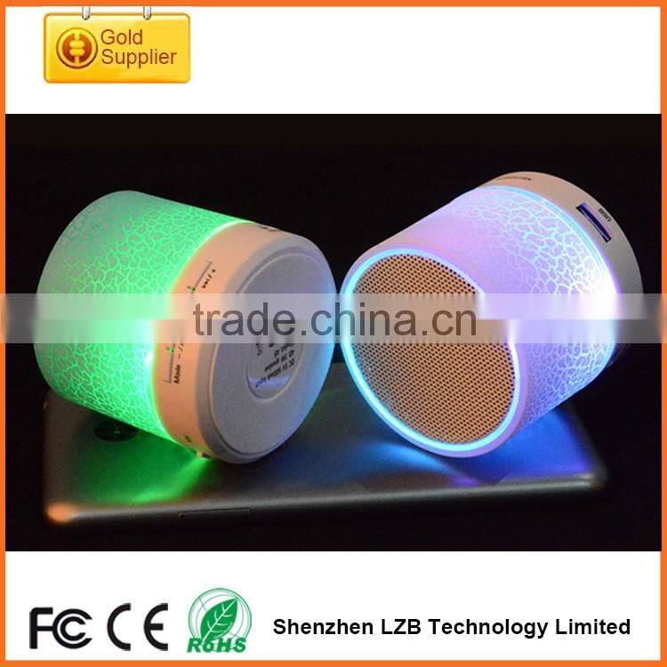 Hot sale Portable Led Bluetooth Speaker Mini Altavoz LED Speakers Dual Bass Blutooth 3d Surround speaker