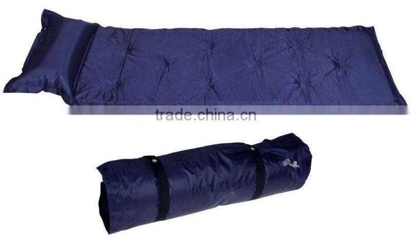 Outdoor Self-Inflating Blue Pad Picnic Hiking Camping Bed Sleeping Mat