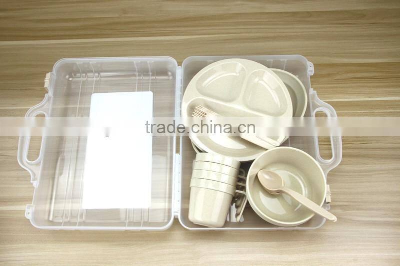 25pcs Outdoor Portable Tableware Set