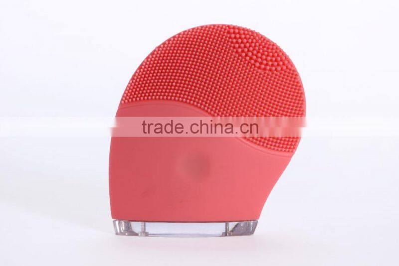 popular 2015 soft silica gel Skin Vibration Slimmer Face cleansing massager functional