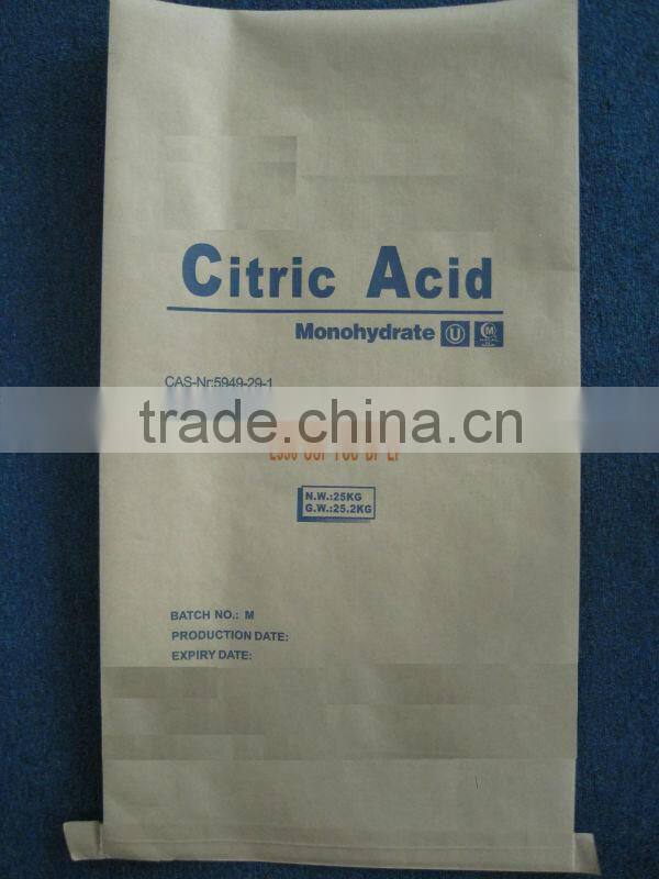 citric acid anhydrous / monohydrate BP98 E330 USP24
