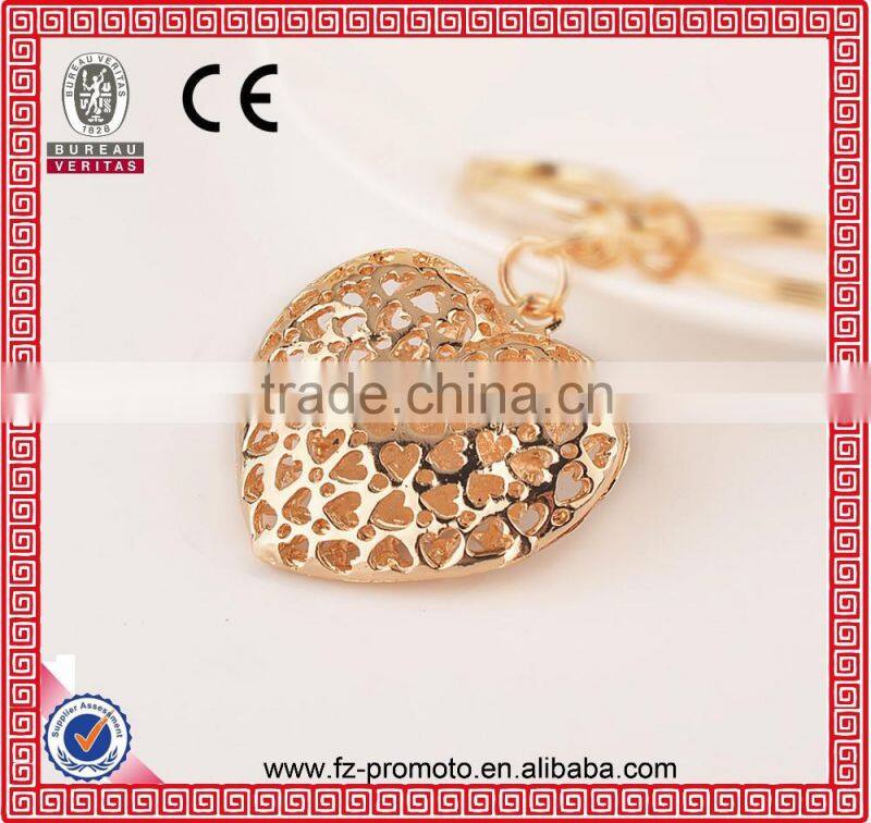 High quality cheap custom rhinestone dog keychain