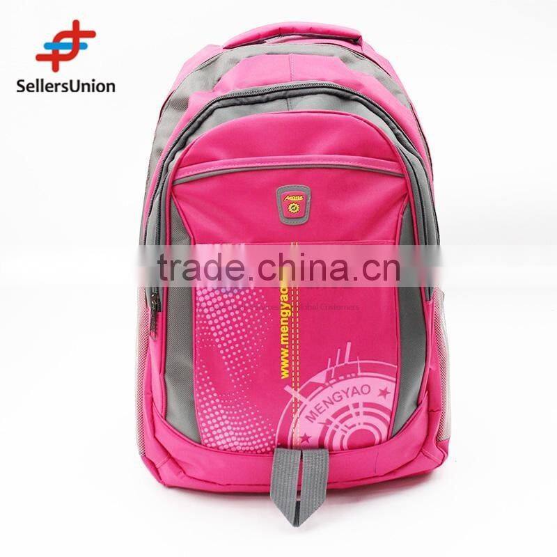 No.1 yiwu exporting commission agent wanted pink color fashion girls travel backpack