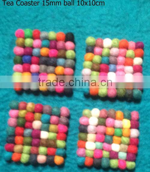 Tea coaster/ felt mat/ felt table coaster/100% woolen felt table coaster
