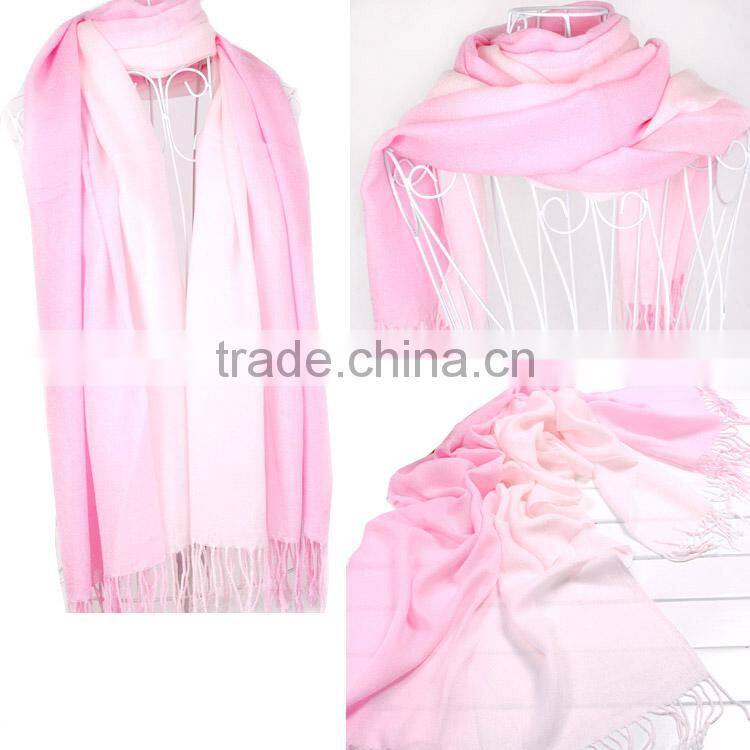 2014 Brand New Women's Fashion Long Large Soft Shawl Stole Pashmina Scarf Gradient Cashmere Scarf Wraps