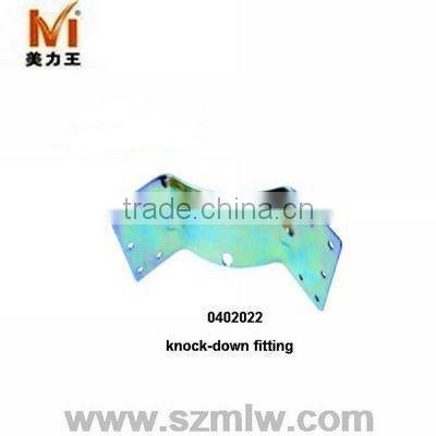 Zinc-plated 3 in 1 steel tube furniture connector