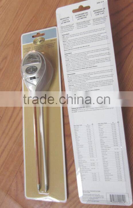 3-Way Moisture, light & pH Meter,plant , hydroponics