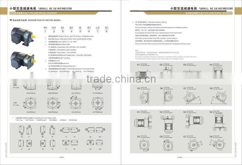 RV speed reducers Motovario version with motor mounted