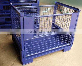 stacking mesh cage pallet/steel mesh container