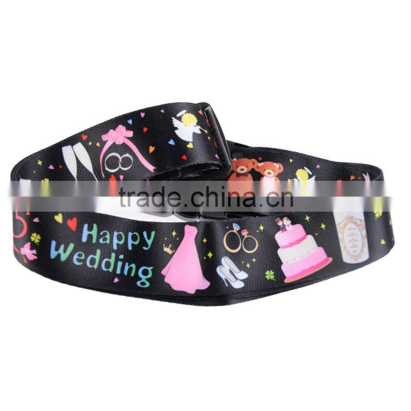 2017 Hot selling Cheap and Adjustable Promotional TSA Luggage Belt/Strap