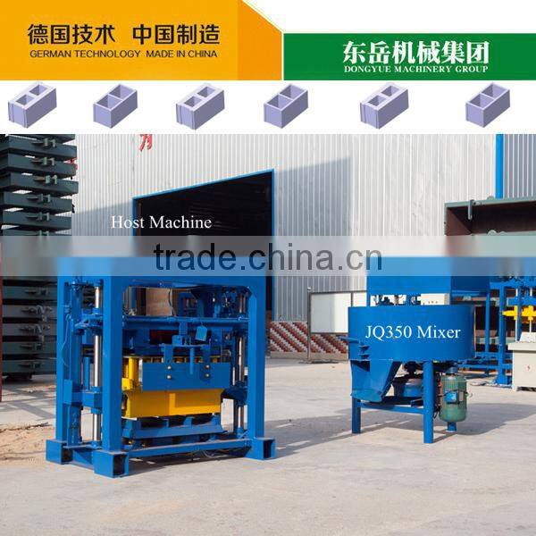 Dongyue QT4-30 diesel engine hydraulic burn free brick making machine price